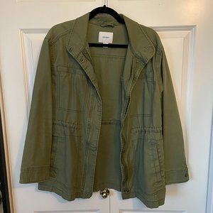Old Navy army green cargo jacket